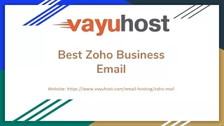 Best Zoho Business Email