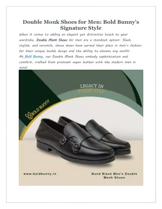double monk shoes men