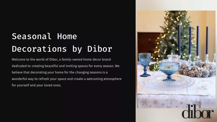 seasonal home decorations by dibor