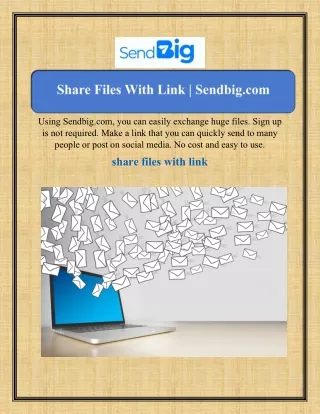 Share Files With Link  Sendbig.com