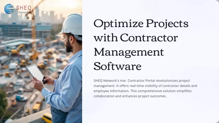 optimize projects with contractor management