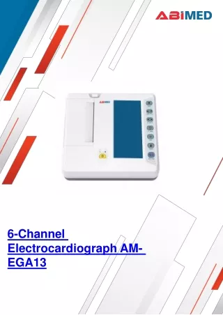 6 channel electrocardiograph am ega13
