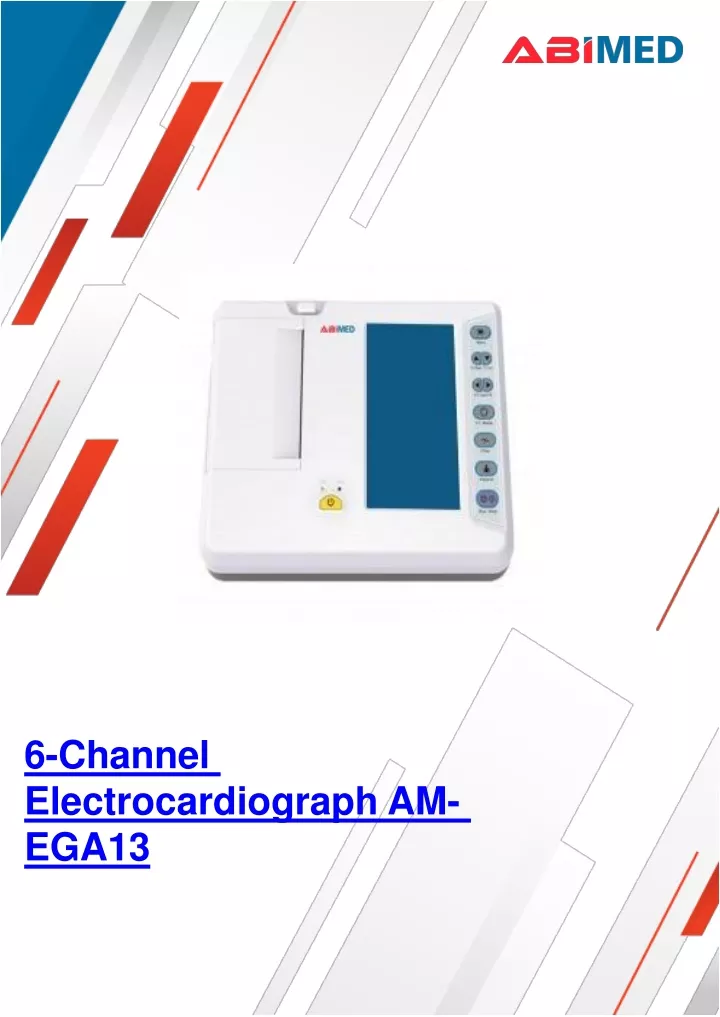 6 channel electrocardiograph am ega13