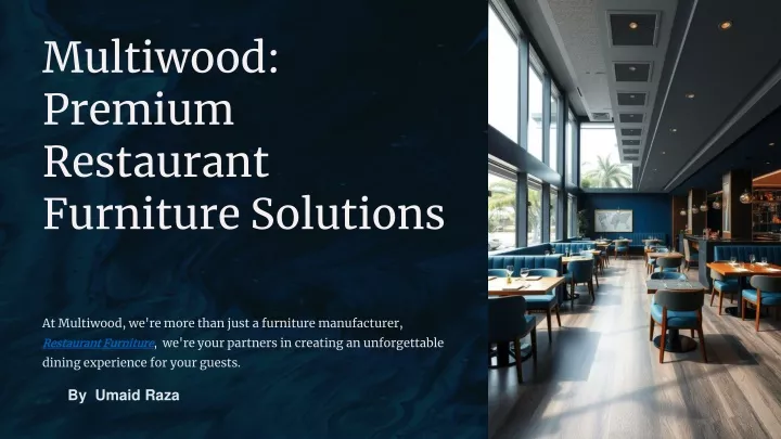 multiwood premium restaurant furniture solutions