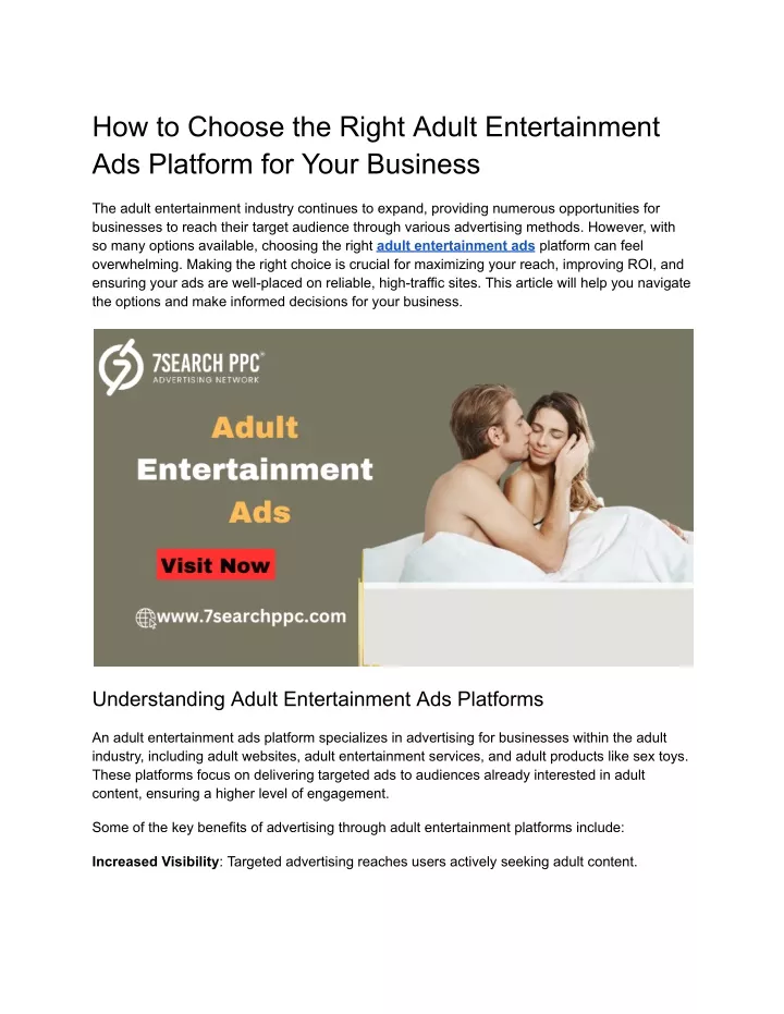 how to choose the right adult entertainment