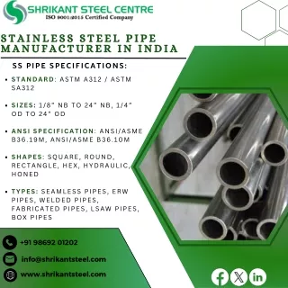 SS Pipe |  SS Seamless Pipes | SS Seamless Tubes | SS ERW Pipes