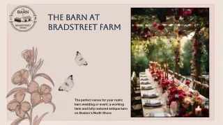 Rustic Wedding Venues in MA: The Barn at Bradstreet Farm for Your Big Day