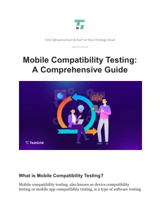 test infrastructure end to end testing cloud