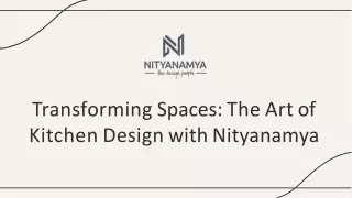 Nityanamya: Kitchen Design Consultancy