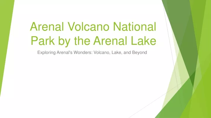 arenal volcano national park by the arenal lake