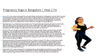 Pregnancy Yoga in Bangalore