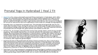Prenatal Yoga in Hyderabad
