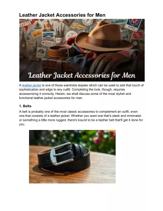 Leather Jacket Accessories for Men (1)