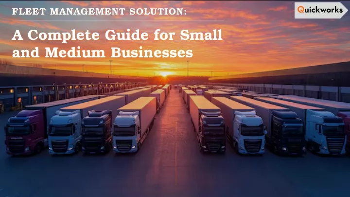 fleet management solution fleet management