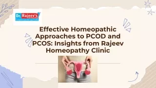 What is the Best Homeopathic Treatment for PCOD and PCOS?