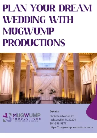 Mugwump Productions: Your Complete Wedding Decor Checklist for a Perfect Day