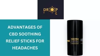 advantages of cbd soothing relief sticks