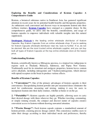 exploring the benefits and considerations