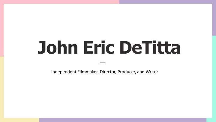 john eric detitta