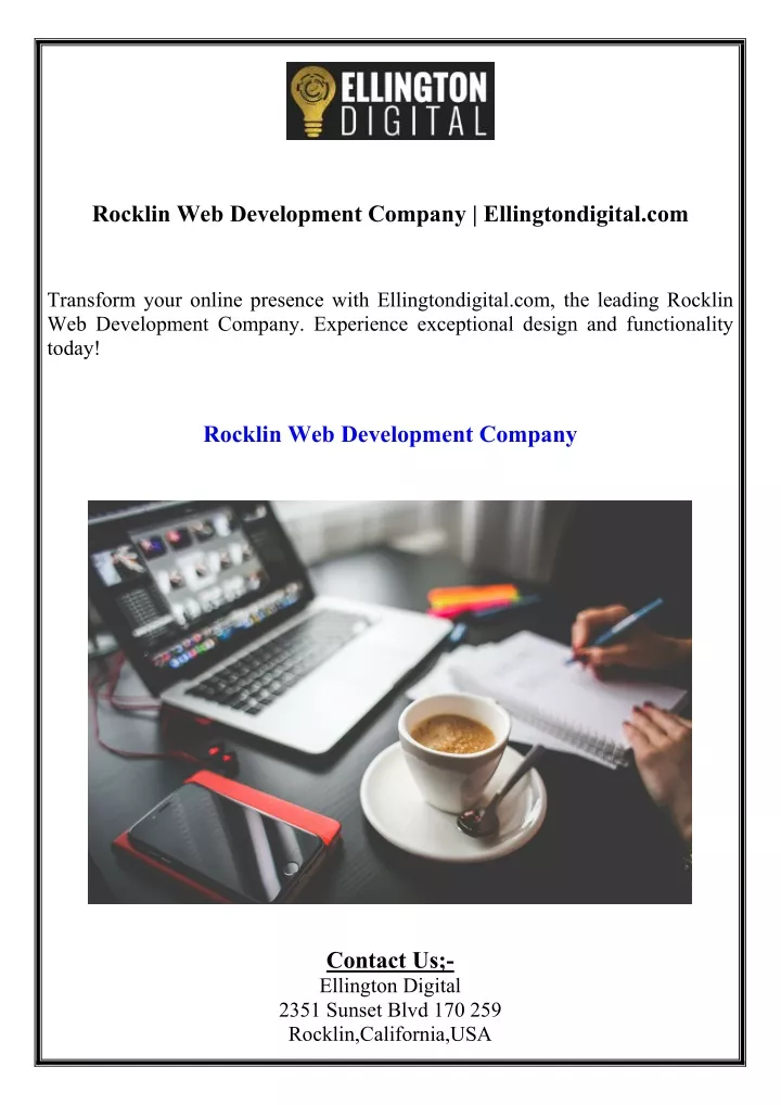 rocklin web development company ellingtondigital