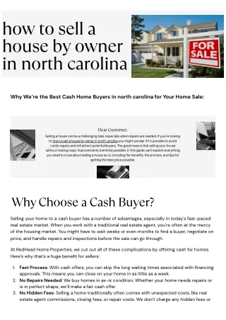 selling inherited property north carolina