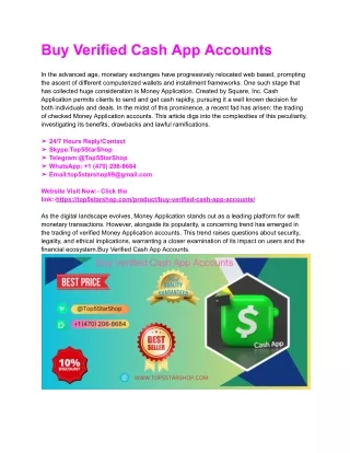 Which is the Best Place to Buy Verified Cash App Accounts?
