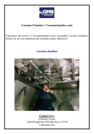 Vacuum Chamber  Vacuumchamber.com