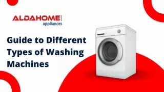 guide to different types of washing machines