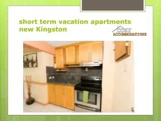 short term vacation apartments new Kingston