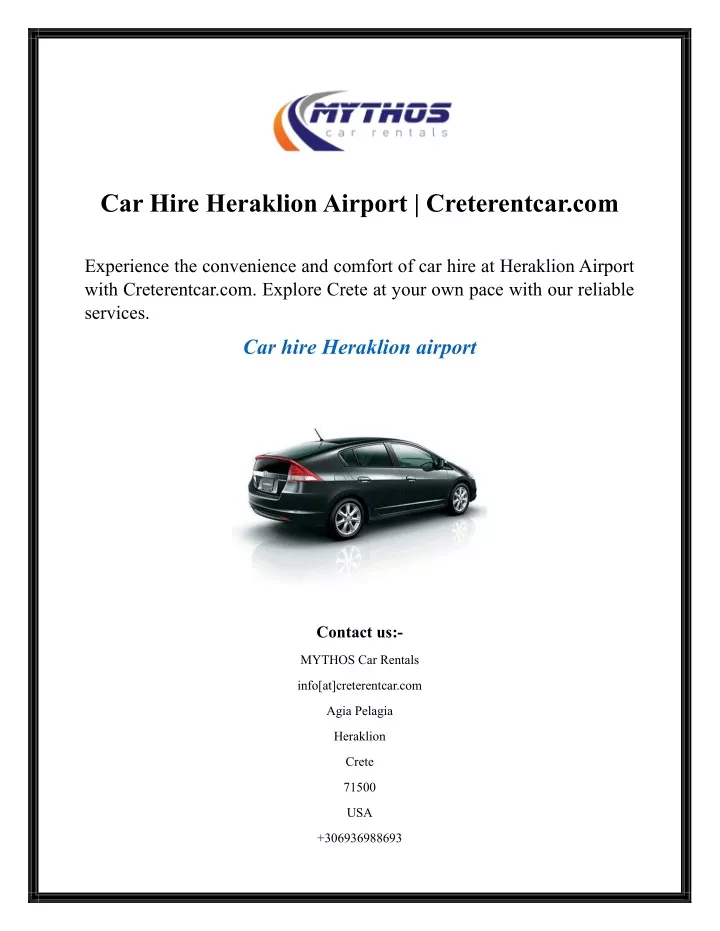 car hire heraklion airport creterentcar com