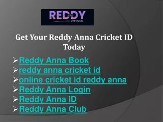 Get Your Reddy Anna Cricket ID Today