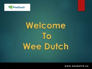 wholesale CBD distillates Europe - Wee Dutch