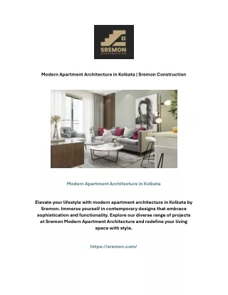 modern apartment architecture in kolkata sremon