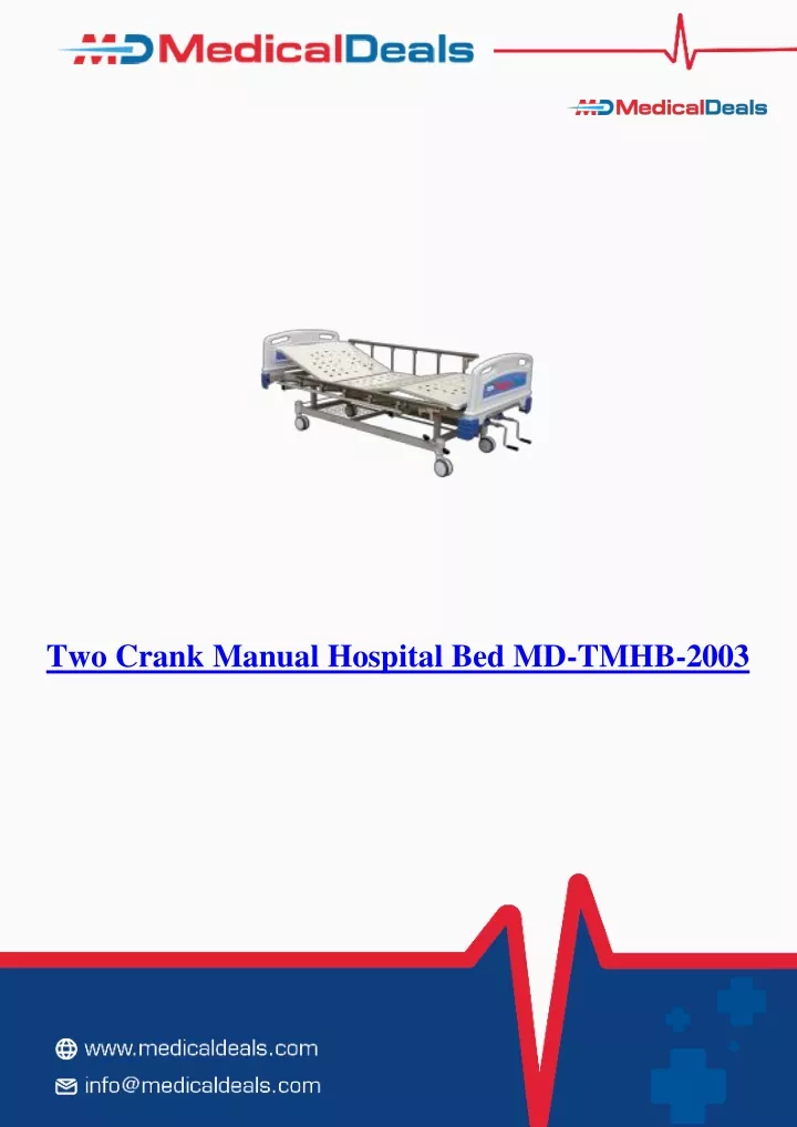 two crank manual hospital bed md tmhb 2003