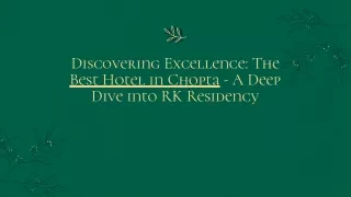 discovering excellence the best hotel in chopta