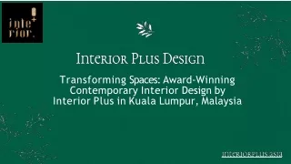 Interior Plus Design-PPT