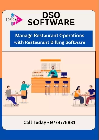 Manage Restaurant Operations with Restaurant Billing Software