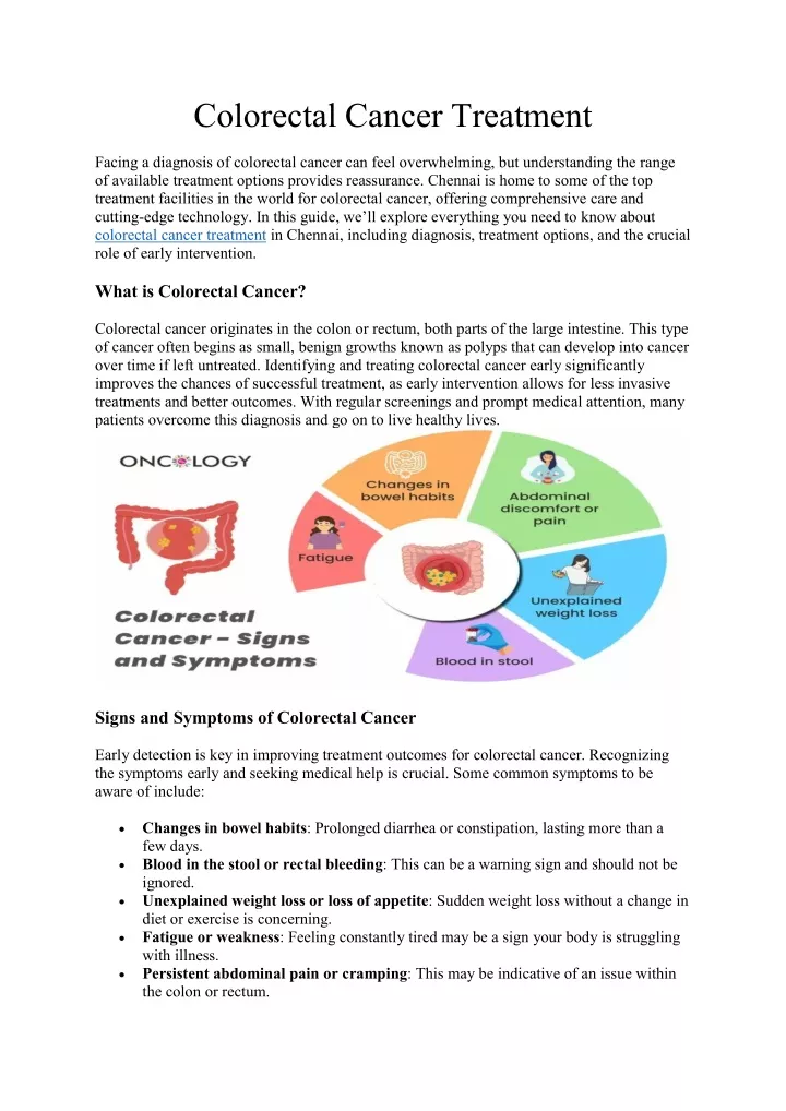 colorectal cancer treatment