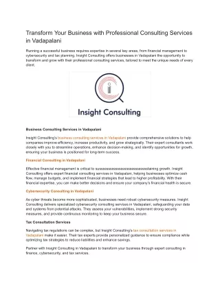 transform your business with professional