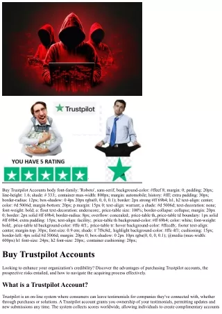 buy trustpilot accounts body font family roboto