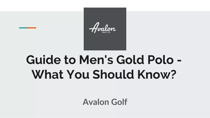 guide to men s gold polo what you should know