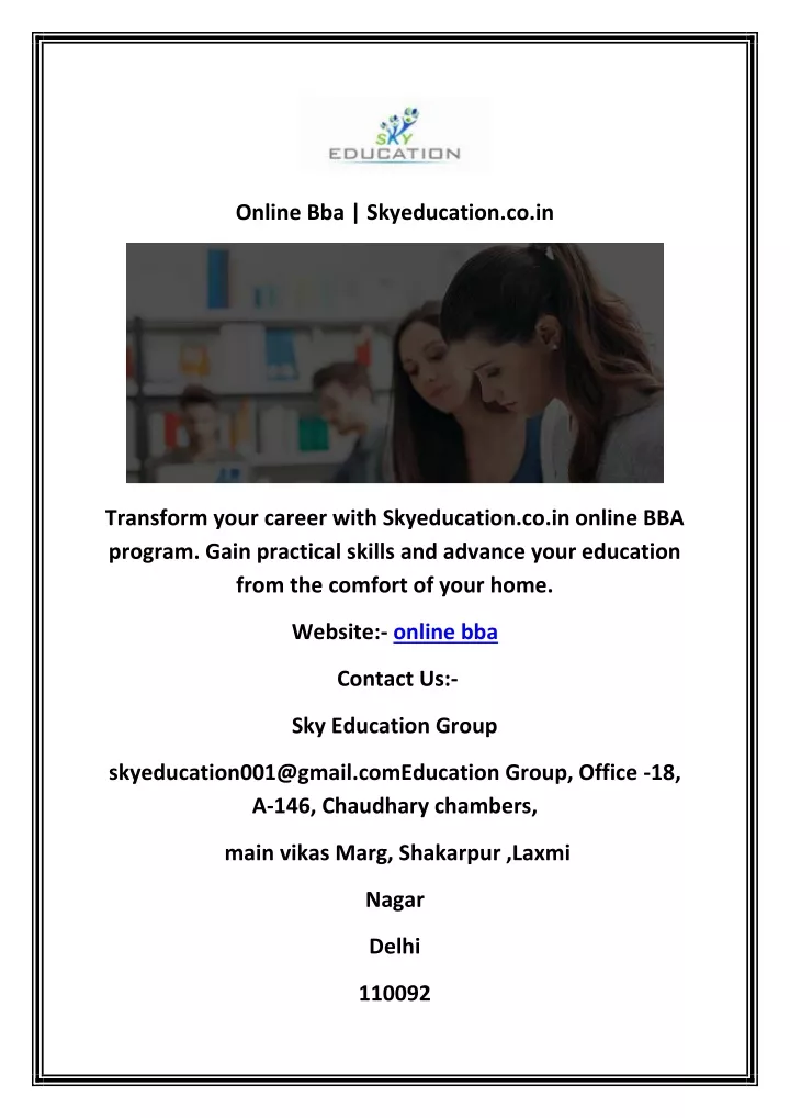 online bba skyeducation co in