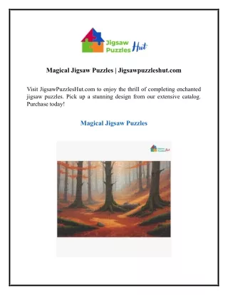 Magical Jigsaw Puzzles  Jigsawpuzzleshut