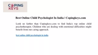 best online child psychologist in india