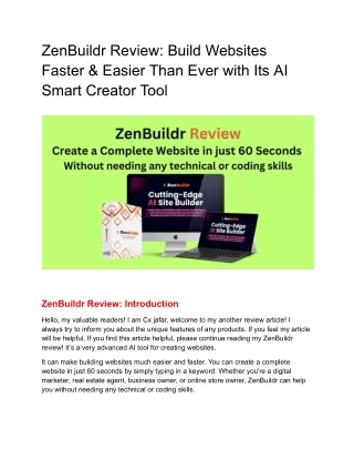 ZenBuildr Review: Build Websites Faster & Easier Than Ever