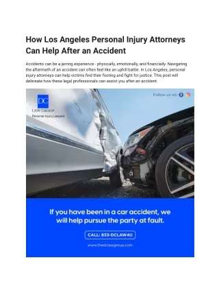 how los angeles personal injury attorneys