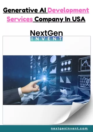 Generative AI Development Services Company In Usa