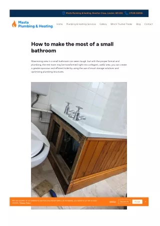 How to Maximise Space in a Small Bathroom  Bathroom Plumbing Tips