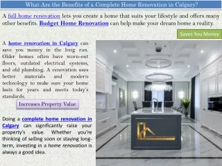 What Are the Benefits of a Complete Home Renovation in Calgary?