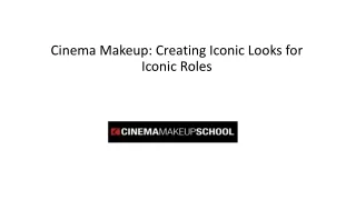 Prosthetic Makeup Classes